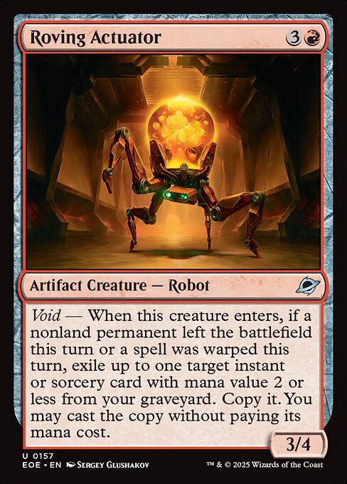 Roving Actuator highlighted card art
