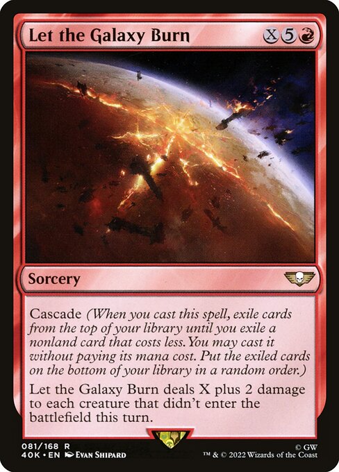Let the Galaxy Burn highlighted card art