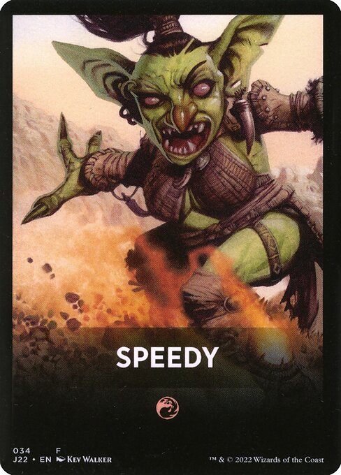Speedy highlighted card art