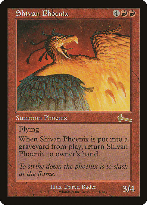 Shivan Phoenix highlighted card art