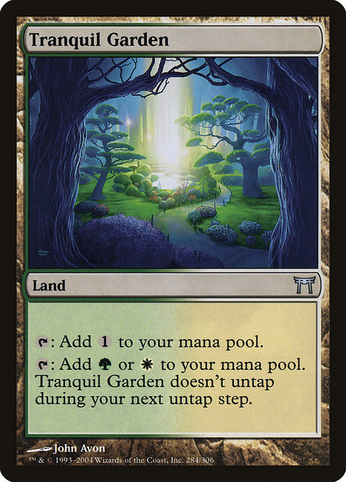 Tranquil Garden highlighted card art