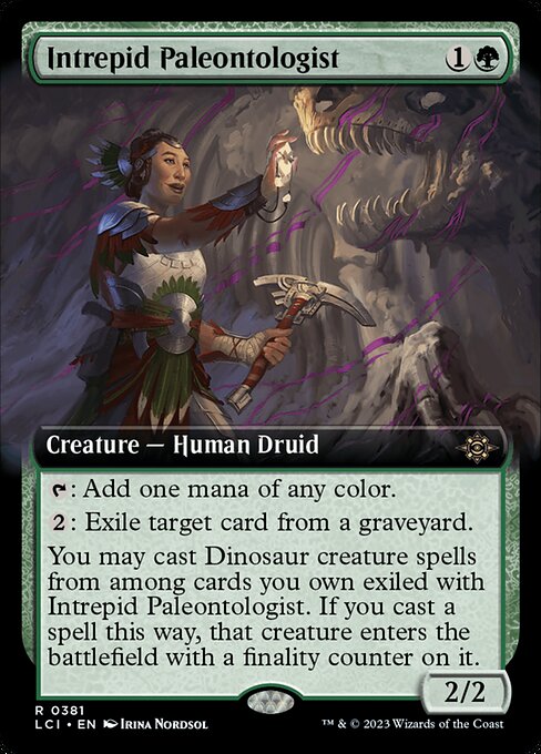 Intrepid Paleontologist highlighted card art