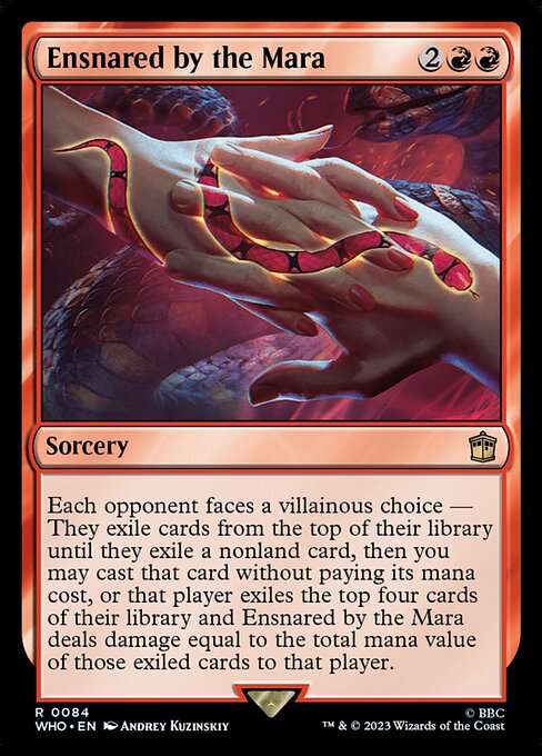 Ensnared by the Mara highlighted card art