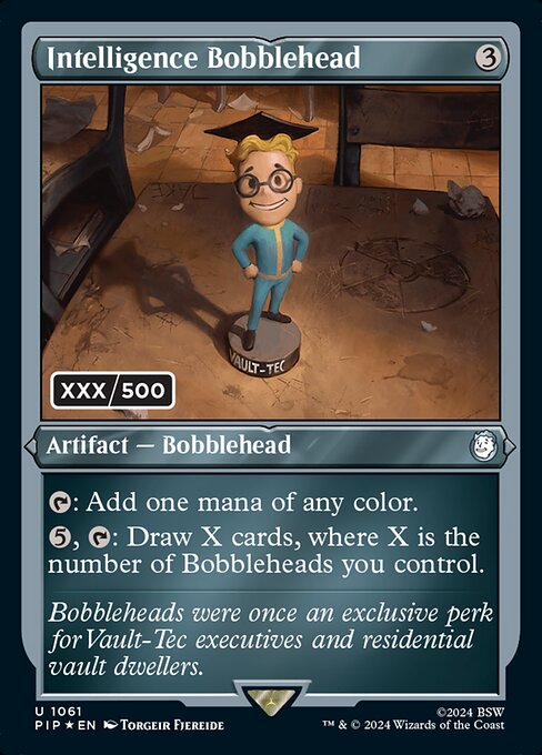 Intelligence Bobblehead highlighted card art