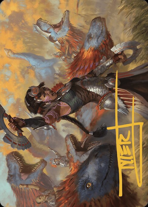 Huatli, Poet of Unity // Huatli, Poet of Unity from The Lost Caverns of Ixalan Art Series