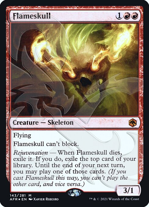 Flameskull from Adventures in the Forgotten Realms Promos
