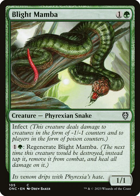 Blight Mamba from Phyrexia: All Will Be One Commander