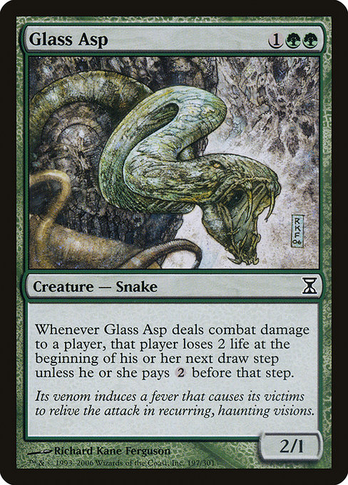 Glass Asp highlighted card art