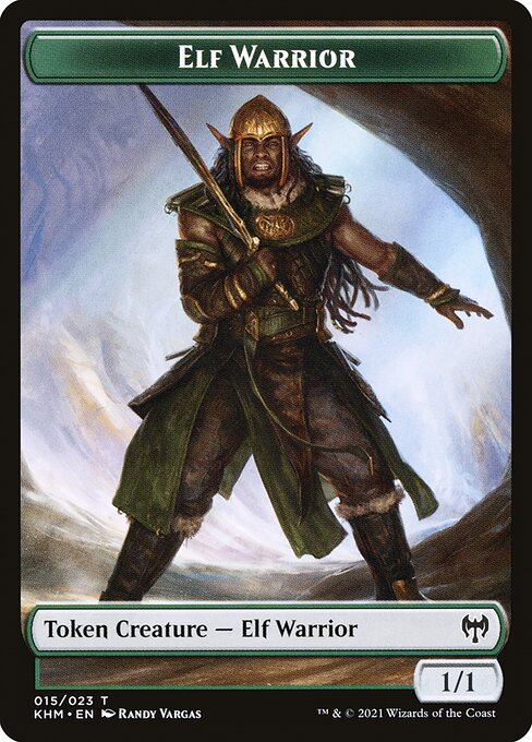 Elf Warrior from Kaldheim Tokens