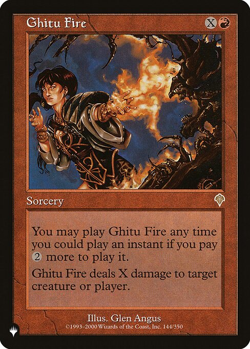 Ghitu Fire highlighted card art