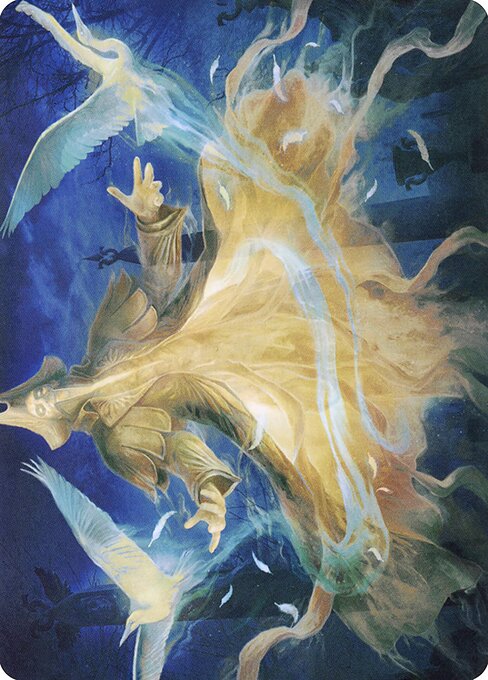 Heron-Blessed Geist // Heron-Blessed Geist highlighted card art