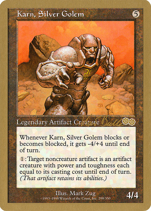Karn, Silver Golem from World Championship Decks 1999