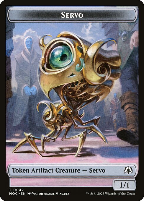Servo from March of the Machine Commander Tokens