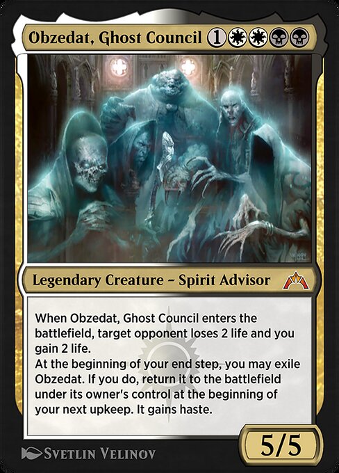 Obzedat, Ghost Council highlighted card art