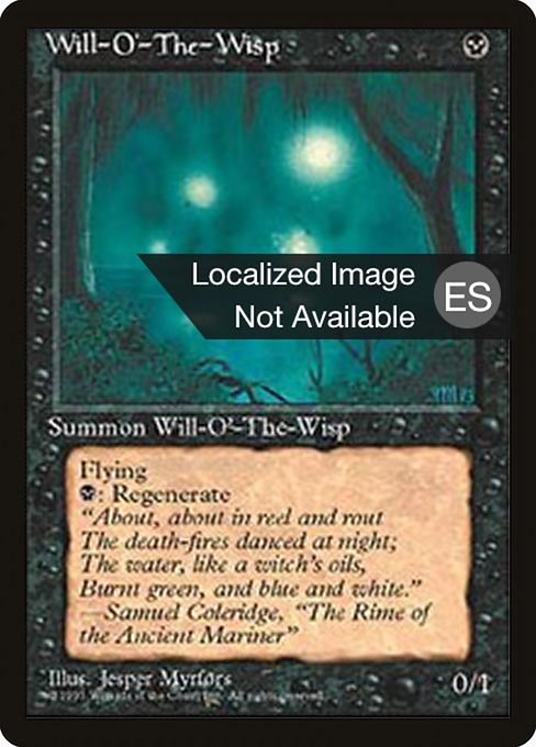 Will-o'-the-Wisp from Fourth Edition Foreign Black Border