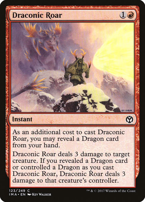Draconic Roar from Iconic Masters