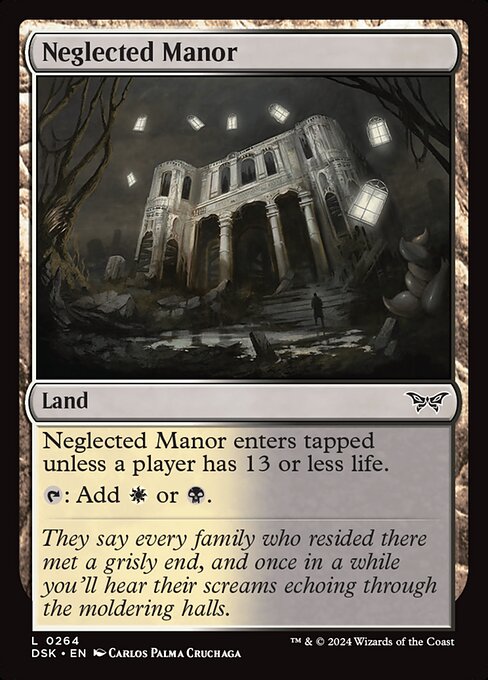 Neglected Manor highlighted card art