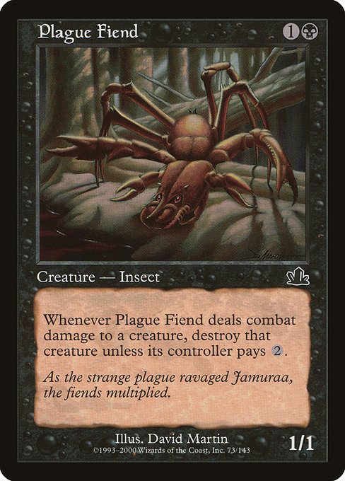 Plague Fiend highlighted card art