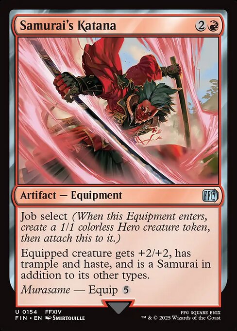 Samurai's Katana highlighted card art