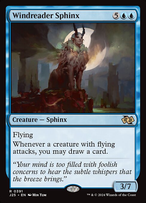 Windreader Sphinx highlighted card art