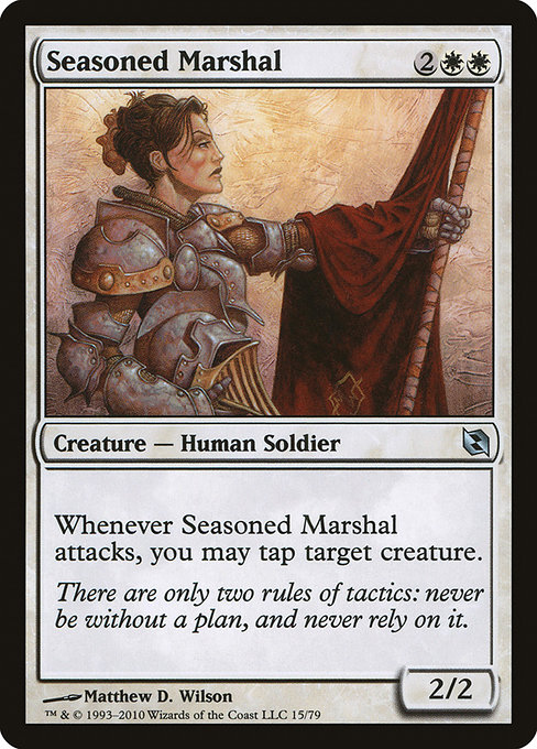Seasoned Marshal highlighted card art