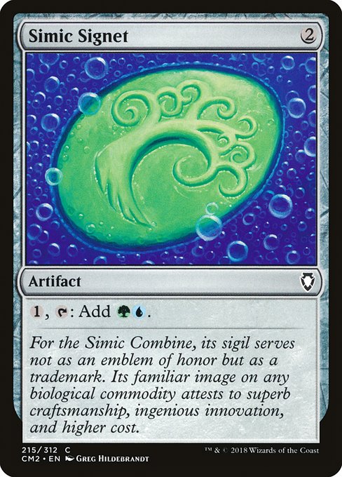 Simic Signet from Commander Anthology Volume II