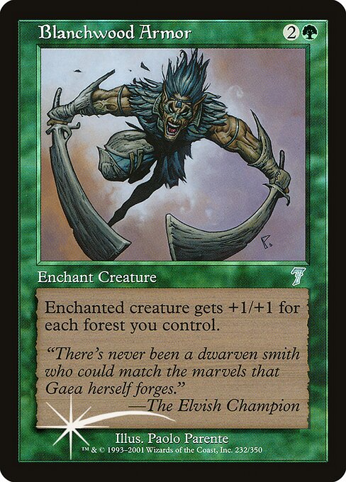 Blanchwood Armor from Seventh Edition