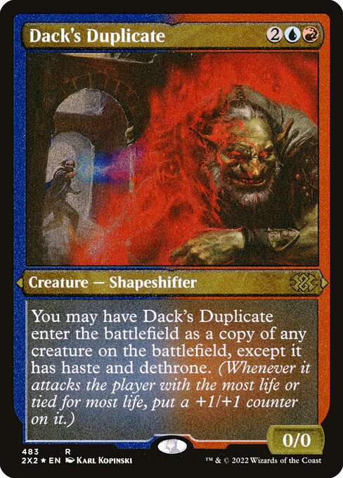 Dack's Duplicate highlighted card art