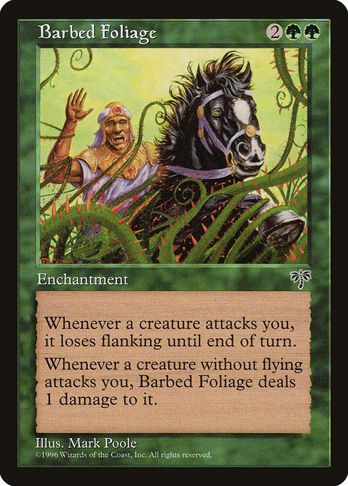 Barbed Foliage highlighted card art