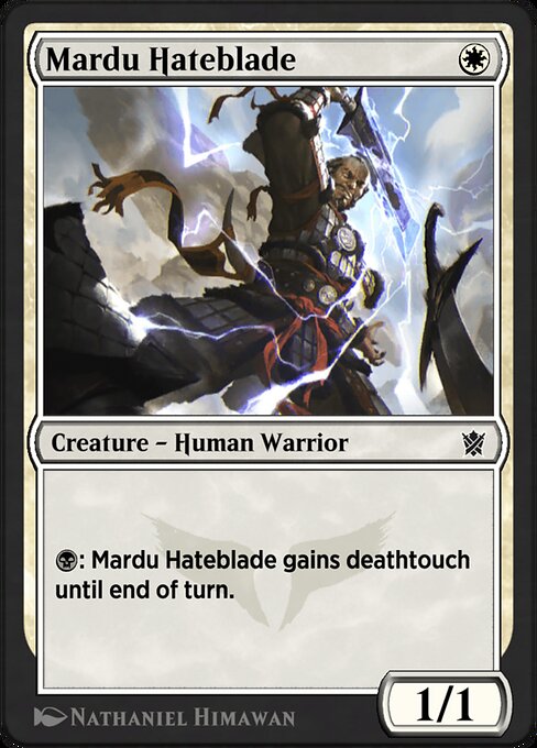 Mardu Hateblade highlighted card art