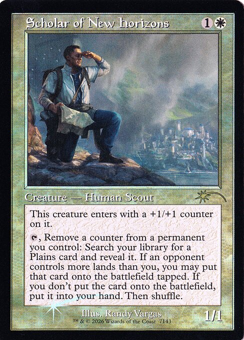 Scholar of New Horizons highlighted card art