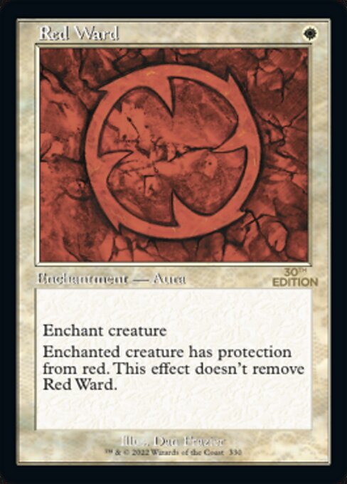 Red Ward highlighted card art