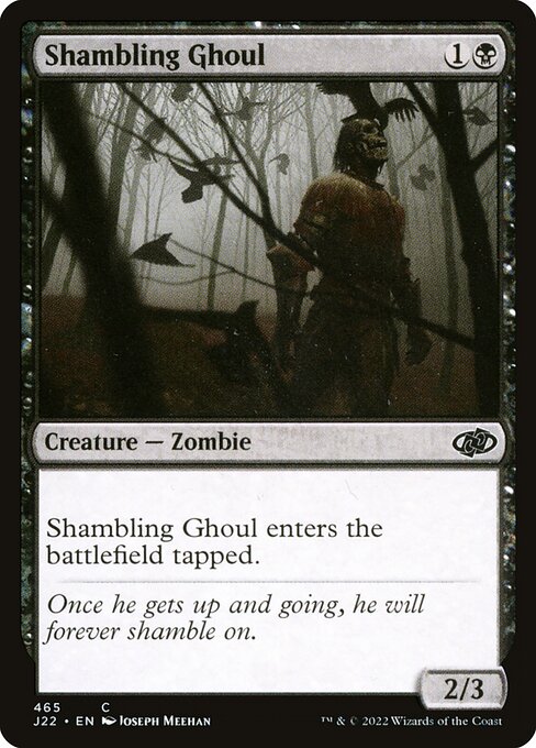 Shambling Ghoul highlighted card art