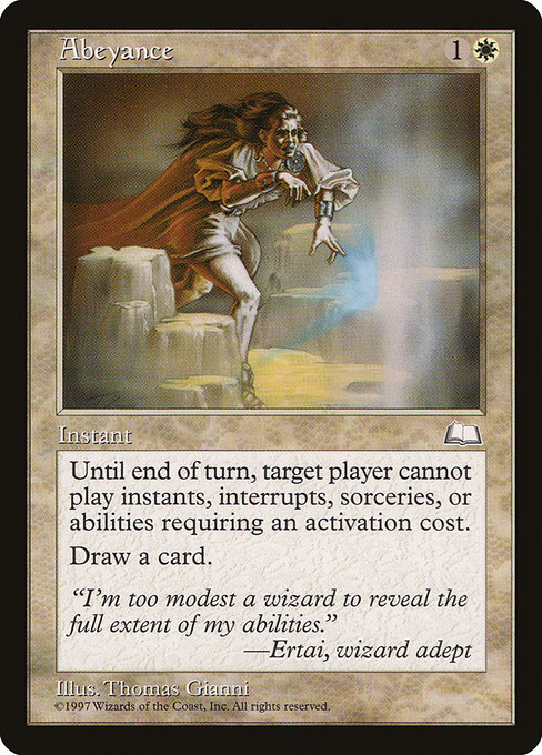 Abeyance from Weatherlight