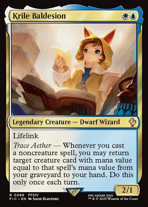 Krile Baldesion highlighted card art