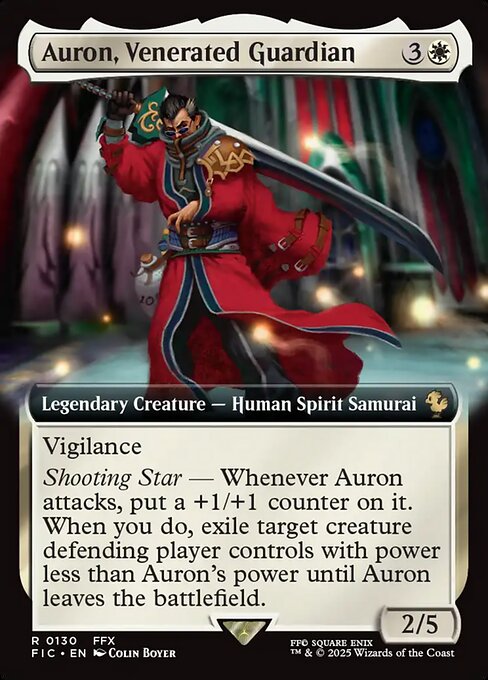 Auron, Venerated Guardian highlighted card art