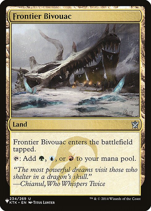 Frontier Bivouac from The List