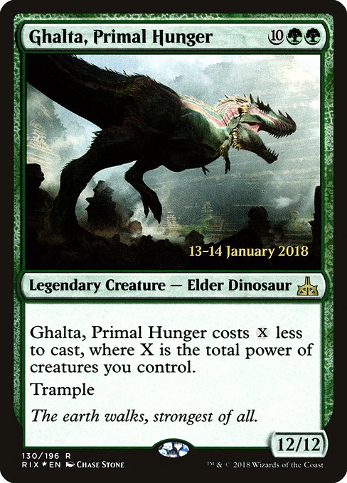 Ghalta, Primal Hunger from Rivals of Ixalan Promos