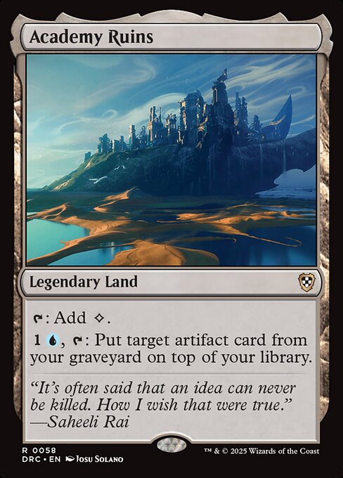 Academy Ruins highlighted card art