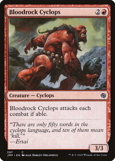 Bloodrock Cyclops highlighted card art