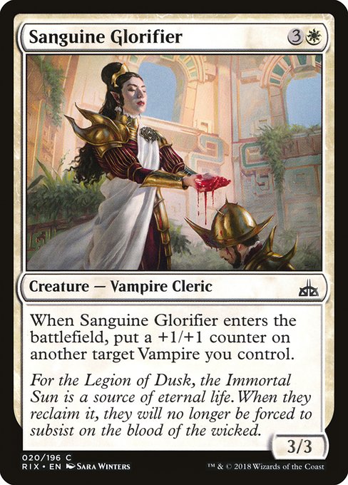Sanguine Glorifier highlighted card art