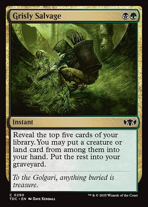 Grisly Salvage highlighted card art