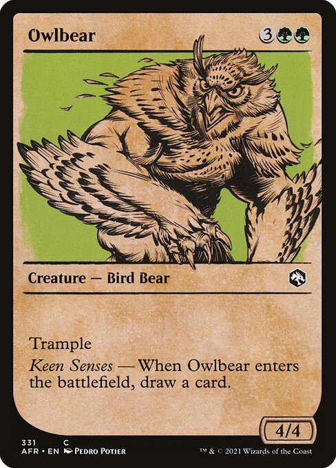 Owlbear from Adventures in the Forgotten Realms