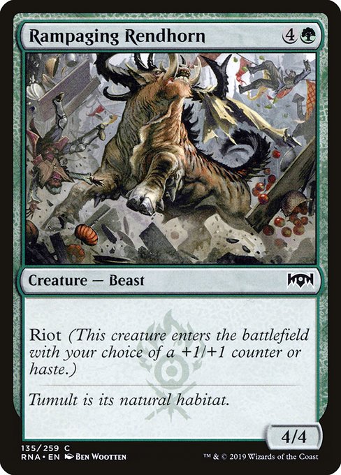 Rampaging Rendhorn from Ravnica Allegiance