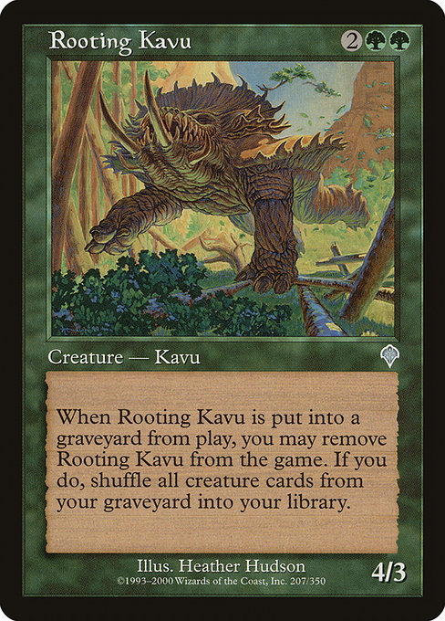 Rooting Kavu highlighted card art