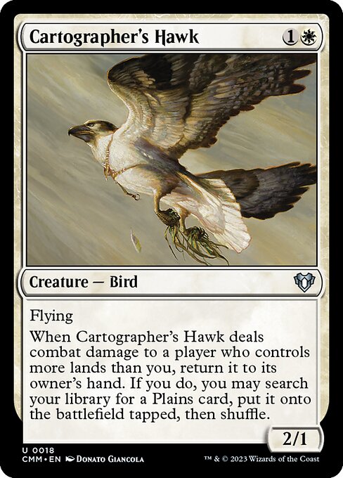 Cartographer's Hawk highlighted card art