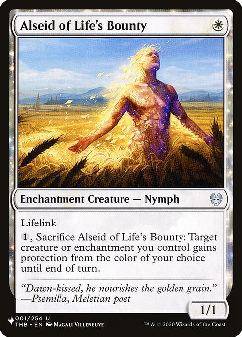 Alseid of Life's Bounty highlighted card art