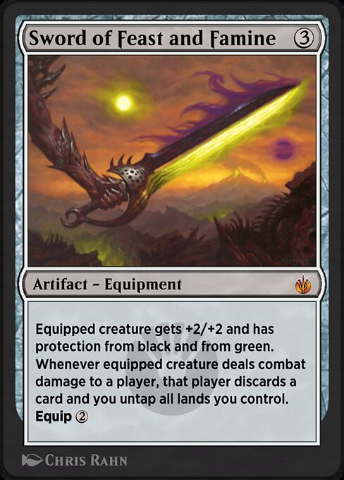 Sword of Feast and Famine highlighted card art