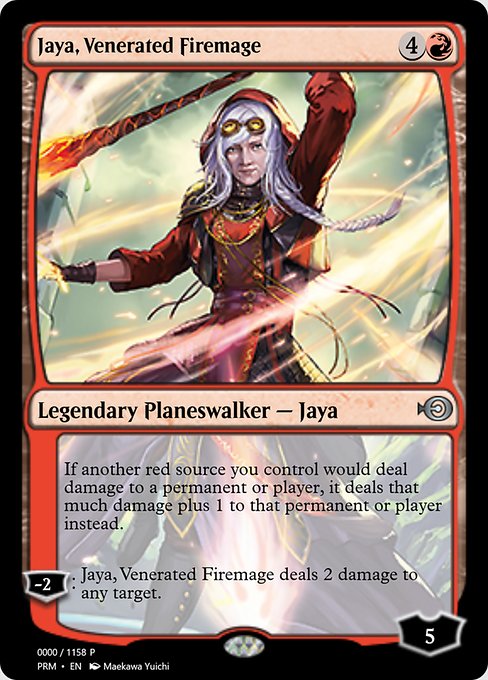 Jaya, Venerated Firemage from Magic Online Promos
