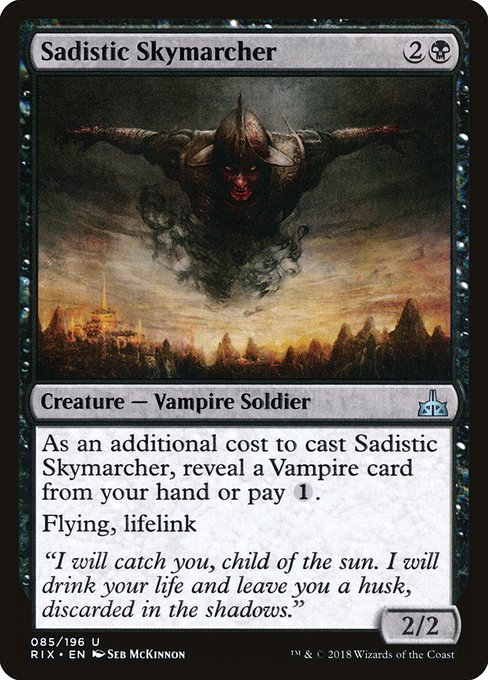 Sadistic Skymarcher highlighted card art